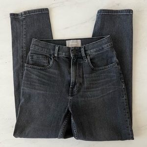 Everlane High Waist Straight Jean Faded Black